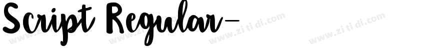 Script Regular字体转换 Script Regular字体转换